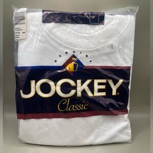 VTG 1999 Jockey Classic Crew Neck 3 Pk White XL 46-48 Cotton USA - Sealed NOS